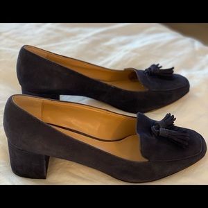 Navy suede Banana republic heels